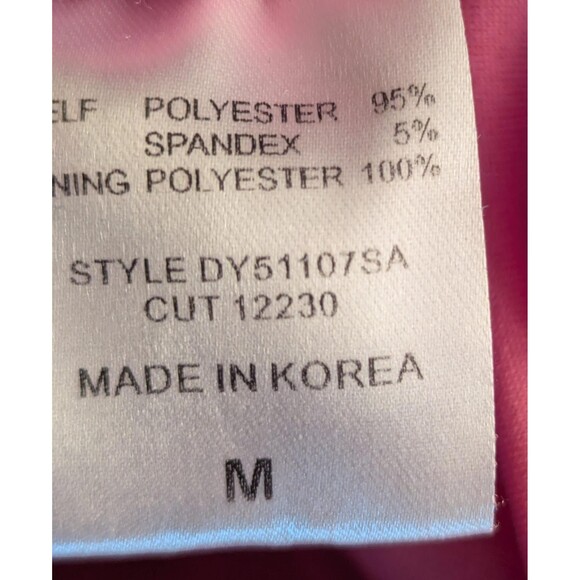 Ces Femme M Hot Pink Textured Y2K Mini Dress - Picture 3 of 5